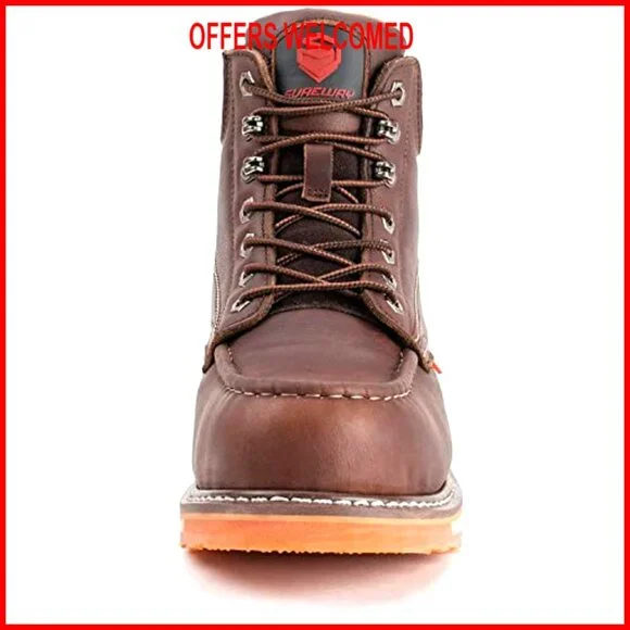 Men's 6 Work Boots, Steel/Composite Toe, Goodyear Welt, Slip Resistant